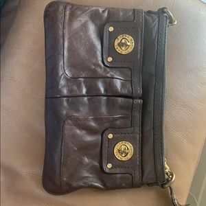 Used Marc Jacobs brown leather purse